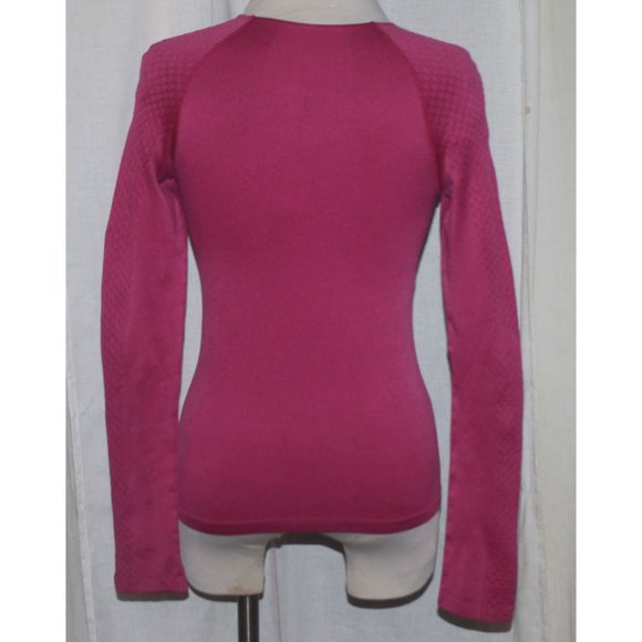 Women's Champions Burgundy Dri-Tech Athletic Long Sleeve Stretch Top Size M - Picture 5 of 5